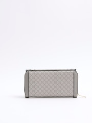 River Island Grey Monogram Tab Purse - Image 1 of 5