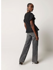 River Island Black Pleated Hem Blouses - Image 3 of 6