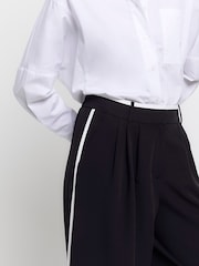 River Island Black Side Stripe Tailored Trousers - Image 3 of 5