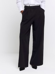 River Island Black Side Stripe Tailored Trousers - Image 4 of 5
