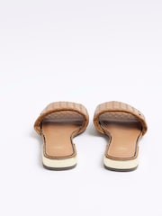 River Island Brown Woven Mule Flat Sandals - Image 5 of 5