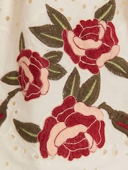 River Island Cream Tie Lace Corset Waistcoat Top - Image 6 of 6