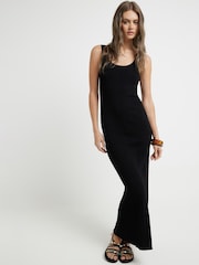 River Island Geripptes Strick-Maxikleid - Bild 3 von 5