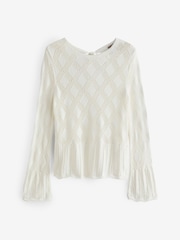 River Island White Crochet Tie Back Top - Image 5 of 5