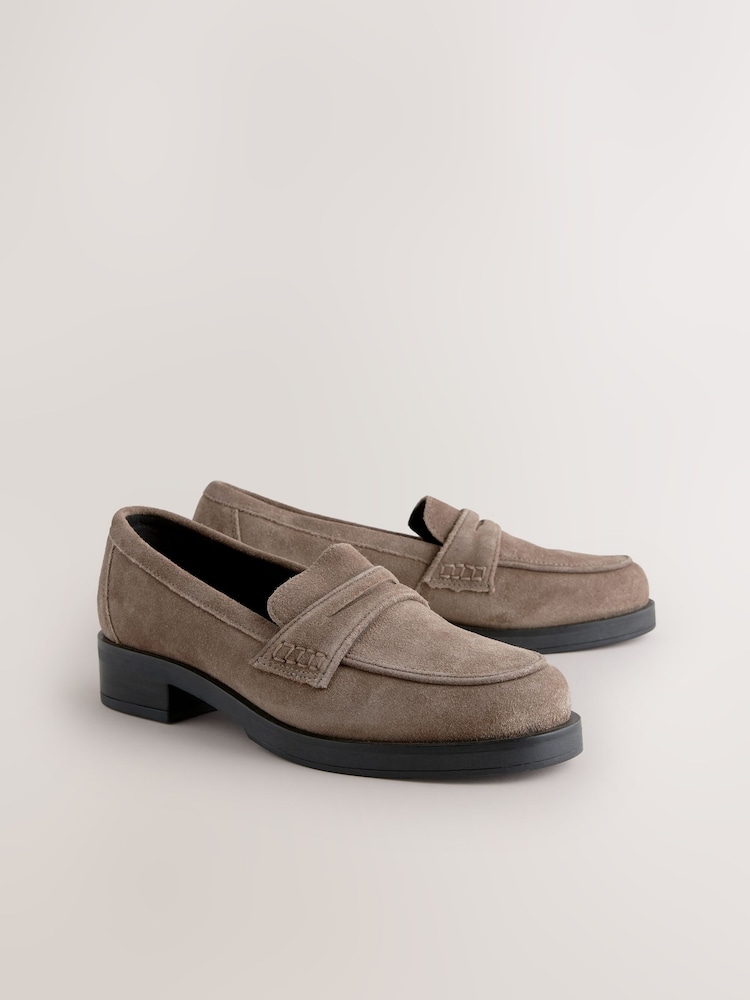 bledorjava - Usnjeni usnjeni mokasini z okroglim sprednjim delom Forever Comfort® - Slika 1 iz 10 bledorjava - Usnjeni usnjeni mokasini z okroglim sprednjim delom Forever Comfort® - Slika 1 iz 10
