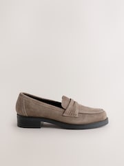 Mink Leather Forever Comfort® Round Toe Leather Loafers - Image 7 of 10