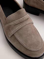 Mink Leather Forever Comfort® Round Toe Leather Loafers - Image 8 of 10