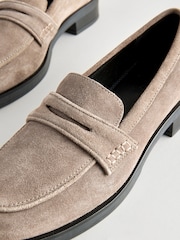 Mink Leather Forever Comfort® Round Toe Leather Loafers - Image 9 of 10