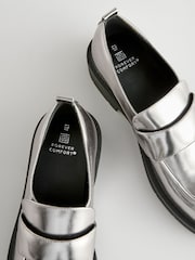 srebrna (barva); srebro - Forever Comfort® Čvrsti Retro mokasini - Slika 7 iz 7