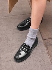 črna - Usnje Forever Comfort® Round Toe mokasini - Slika 1 iz 10