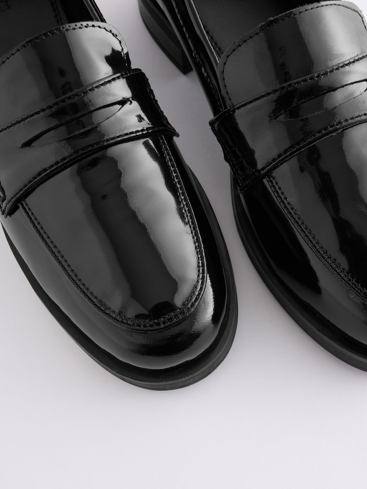 črna - Usnje Forever Comfort® Round Toe mokasini - Slika 10 iz 10
