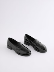 črna - Usnje Forever Comfort® Round Toe mokasini - Slika 5 iz 10