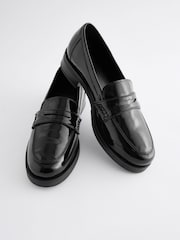 črna - Usnje Forever Comfort® Round Toe mokasini - Slika 7 iz 10