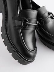 Black Forever Comfort® Leather Chunky Loafers - Image 10 of 10