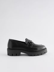 Black Forever Comfort® Leather Chunky Loafers - Image 6 of 10