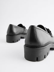 Black Forever Comfort® Leather Chunky Loafers - Image 7 of 10