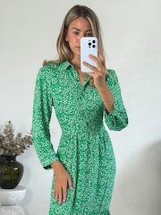 Style Cheat Elena Gestuftes Hemdkleid in Midilänge - Bild 3 von 4