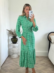 Style Cheat Elena Gestuftes Hemdkleid in Midilänge - Bild 4 von 4