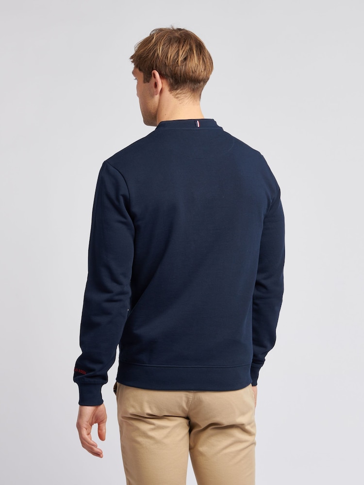 U.S. Polo Assn. Blue Mens Chuck Crew Sweatshirt - Image 2 of 9