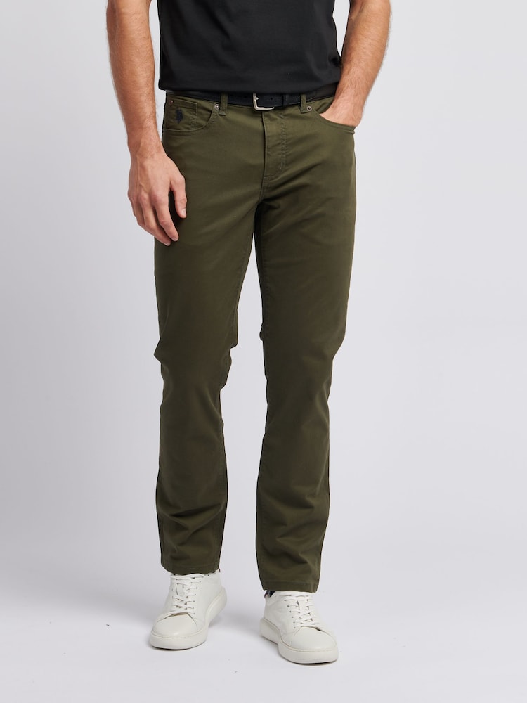 U.S. Polo Assn. Green Core 5 Pocket Mens Trousers - Image 1 of 9