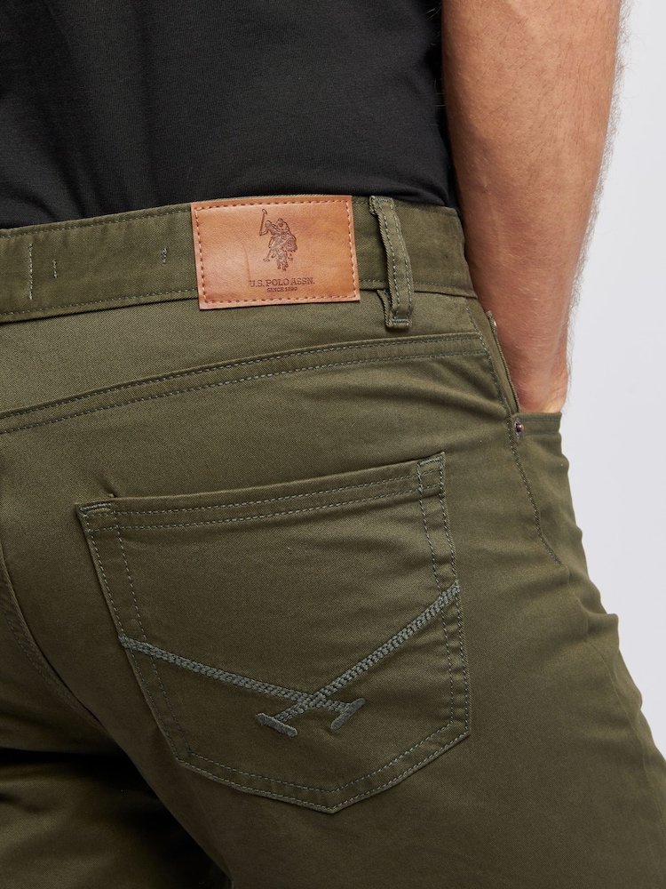 U.S. Polo Assn. Green Core 5 Pocket Mens Trousers - Image 11 of 11 U.S. Polo Assn. Green Core 5 Pocket Mens Trousers - Image 11 of 11