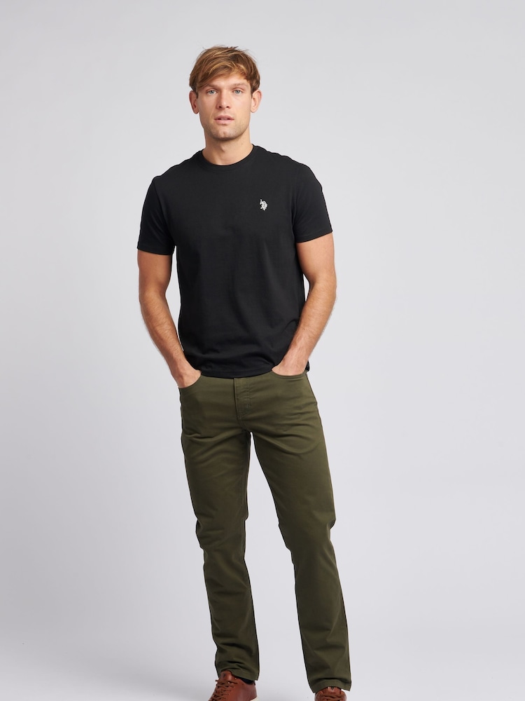 U.S. Polo Assn. Green Core 5 Pocket Mens Trousers - Image 3 of 9