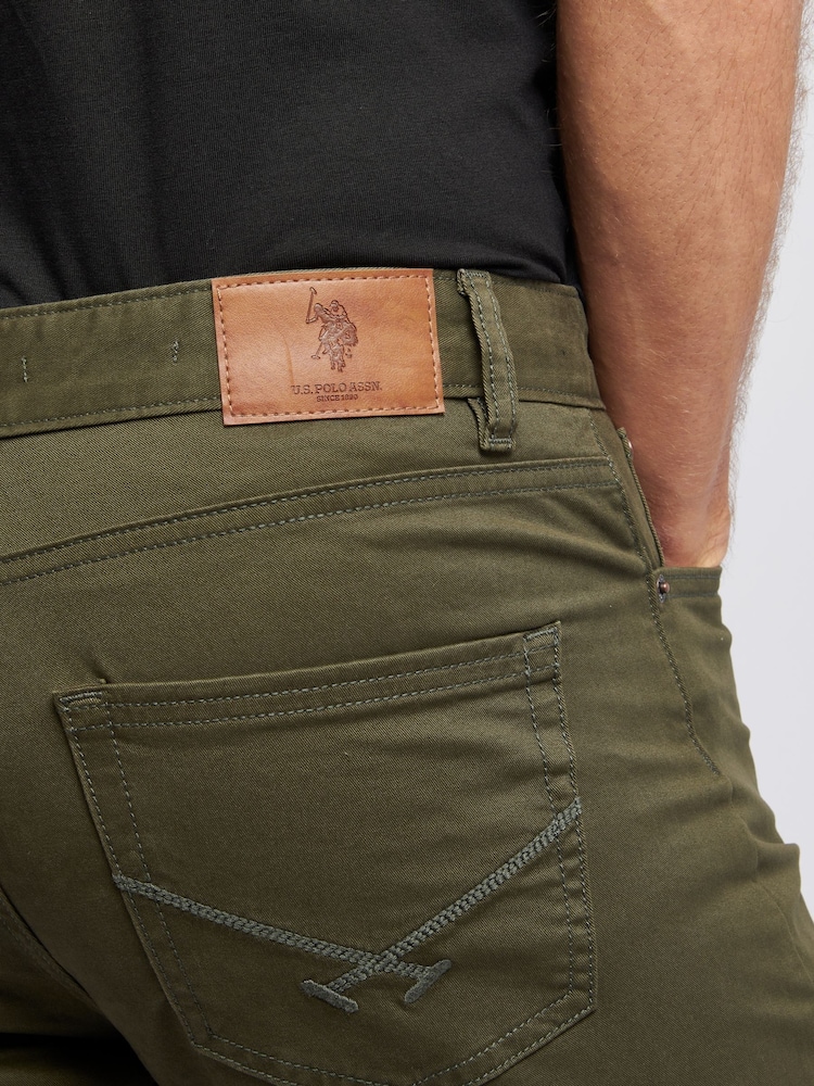 U.S. Polo Assn. Green Core 5 Pocket Mens Trousers - Image 6 of 9