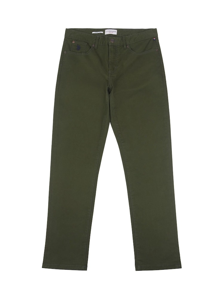 U.S. Polo Assn. Green Core 5 Pocket Mens Trousers - Image 7 of 9