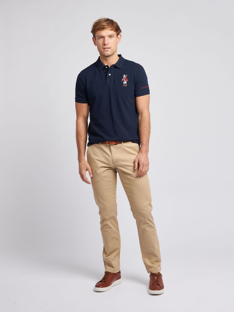 Buy Polo Blue Mens Regular Fit Chuck Pique 100% Cotton