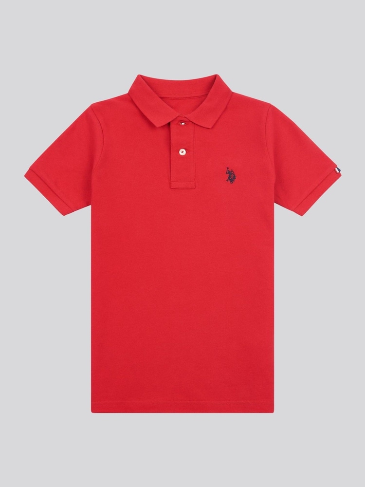U.S. Polo Assn. Red Double Horsemen Polo Shirt - Image 5 of 8