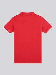 U.S. Polo Assn. Red Boys Double Horsemen 100% Cotton Polo Shirt - Image 6 of 8