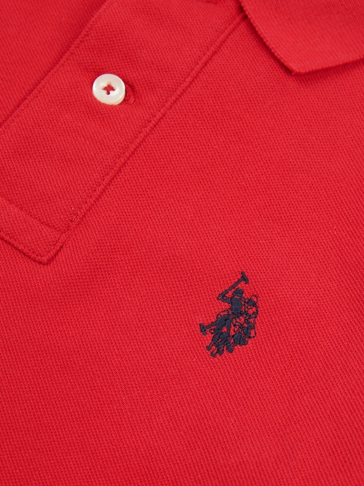 U.S. Polo Assn. Red Double Horsemen Polo Shirt - Image 7 of 8