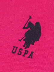 وردي - U.S. Polo Assn. Regular Fit Mens Player 3 Pique 100% Cotton Polo Shirt - صورة 8 من 8