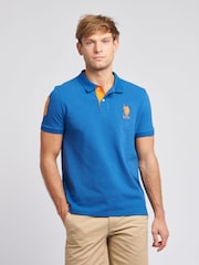 Темно-синий - US Polo Assn. Мужская футболка-поло классического кроя из 100% хлопка пике Player 3 - Image 1 of 8