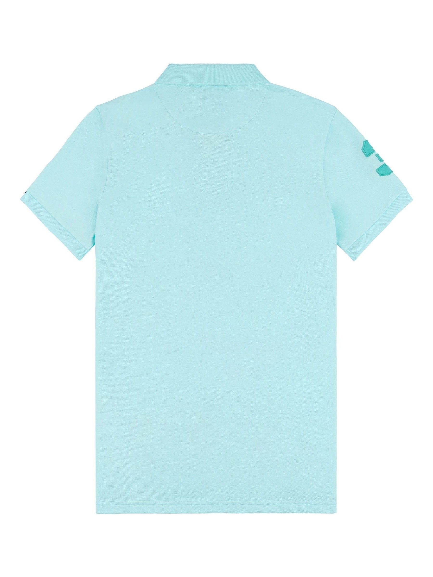 Buy U.S. Polo Assn. Blue Regular Fit Mens Player 3 Pique 100% Cotton Polo  Shirt from Next USA