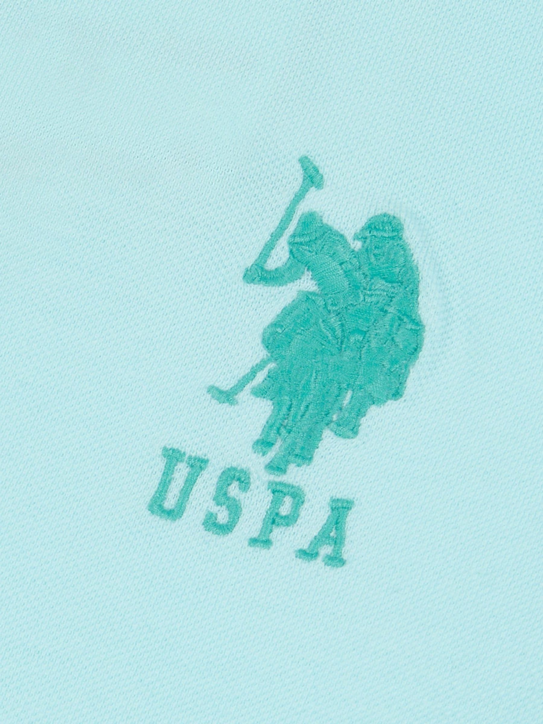 Buy U.S. Polo Assn. Blue Regular Fit Mens Player 3 Pique 100