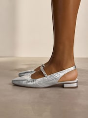 Hopea - Signature Leather Square Toe Slingback-kenkä Mary Janes Kengät - Kuva 3 / 9