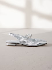 Hopea - Signature Leather Square Toe Slingback-kenkä Mary Janes Kengät - Kuva 5 / 9