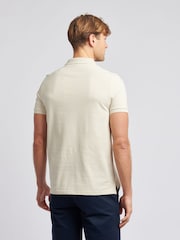 U.S. Polo Assn. Cream Regular Fit Pique 100% Cotton Polo Shirt - Image 2 of 6