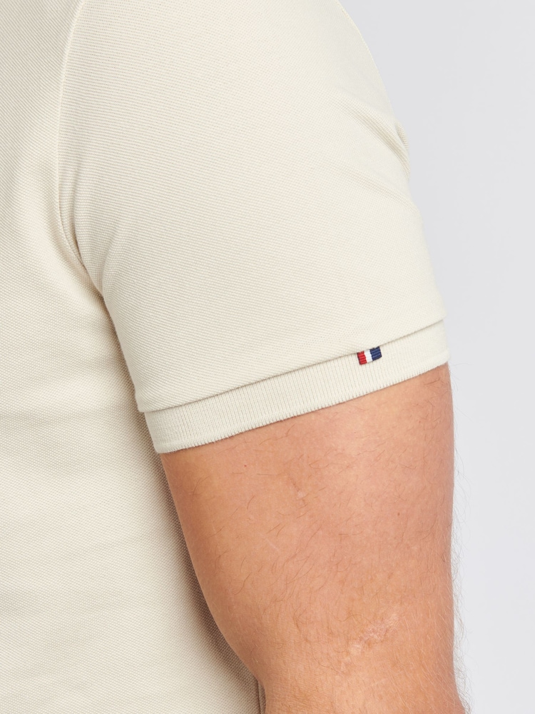Кремовий - U.S. Polo Assn. стандартний крий Pique 100% Cotton сорочки поло - Image 5 of 6