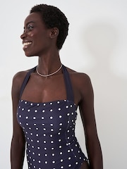 Crew Clothing Blue Polka Dot Swimsuit - Image 3 of 5
