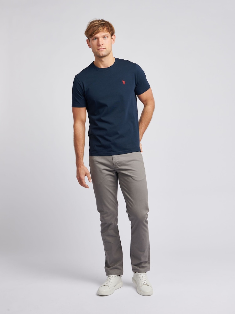 U.S. Polo Assn. Grey Core 5 Pocket Mens Trousers - Image 3 of 8