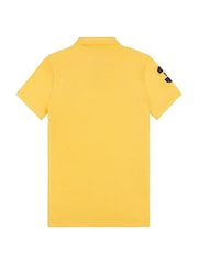 U.S. Polo Assn. Yellow Regular Fit Mens Player 3 Pique 100% Cotton Polo Shirt - Image 8 of 9