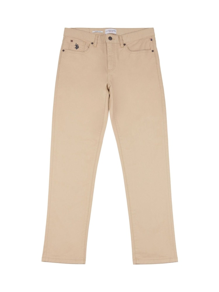 U.S. Polo Assn. Brown Core 5 Pocket Mens Trousers - Image 6 of 8
