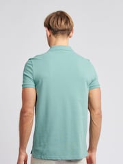 U.S. Polo Assn. Sky Blue Regular Fit Pique 100% Cotton Polo Shirt - Image 4 of 8