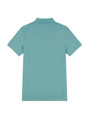 U.S. Polo Assn. Sky Blue Regular Fit Pique 100% Cotton Polo Shirt - Image 7 of 8