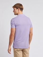 U.S. Polo Assn. Purple Regular Fit Pique 100% Cotton Polo Shirt - Image 2 of 9
