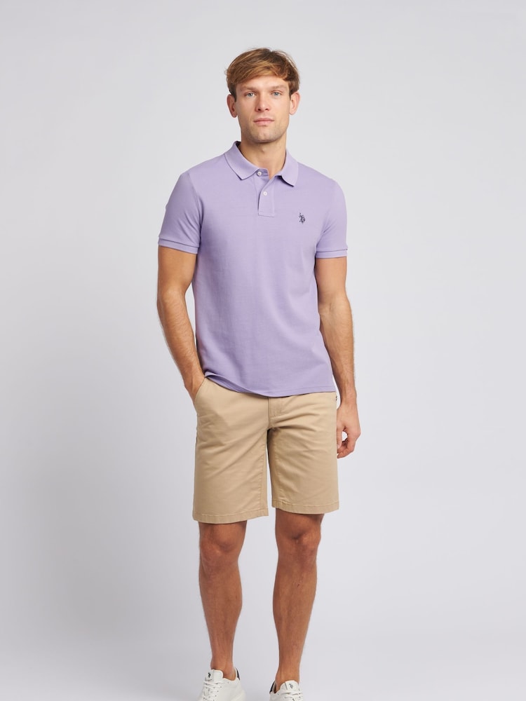 Lilla - U.S. Polo Assn. Normal pasform Pique 100% Bomuld Polo-skjorter - Image 4 of 9