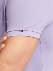 U.S. Polo Assn. Purple Regular Fit Pique 100% Cotton Polo Shirt - Image 6 of 9