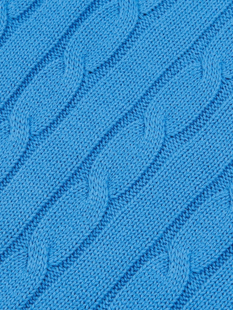 modra - U.S. Polo Assn. Ženske okrogel ovratnik; z okroglim ovratnikom Cable Knit Rožnata pulover - Slika 9 iz 9